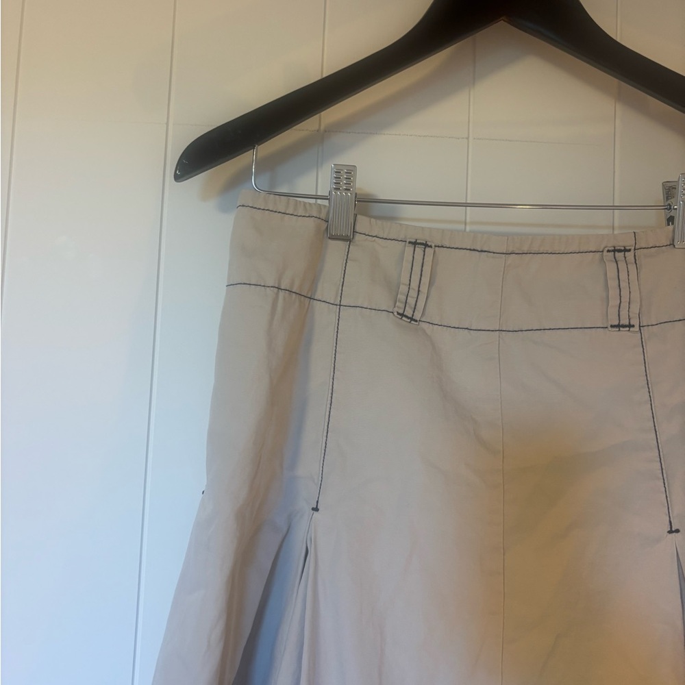 DKNY Beige Pleated Skirt